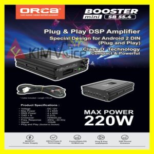 DSP Orca Booster mini SB 55.4 DSP Amplifier Plug n play