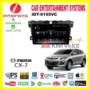 Head unit Android Intersys OEM Mazda CX7 2007-2014 9 Inch Soket pnp - Paket Frame
