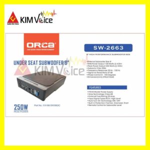Subwoofer Kolong Aktif Orca SW-2663 7 Inch with Control Bass