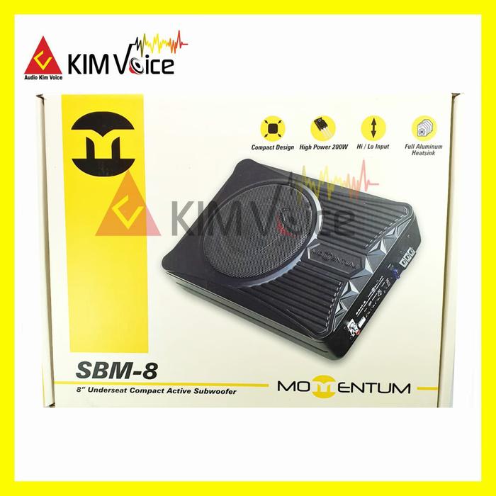 Subwoofer Kolong Aktif Momentum SBM-8 8 inch with bass control