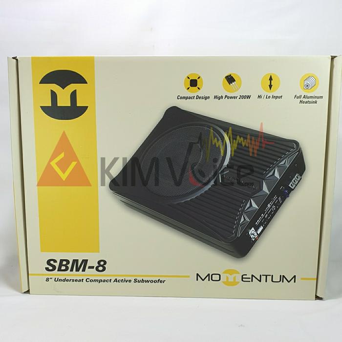 Subwoofer Kolong Aktif Momentum SBM-8 8 inch with bass control - Image 2
