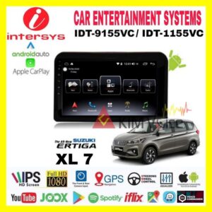Head Unit Android Intersys OEM Ertiga/XL7 2019 up Soket pnp - 9 inch