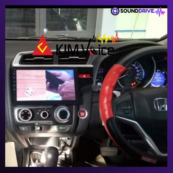 Frame HU Android 9 inch for Honda Jazz 2014 up Panel Tape - Image 4