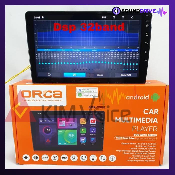 Head Unit Android ORCA ADR- 9988 Eco Auto Series RAM 2/32GB 9 Inch 10 Inch - 9 Inch - Image 5