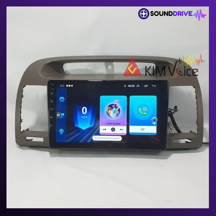 Frame 9 inch Panel Tape Head Unit Android for Camry 2002-2005 - Dark grey - Image 5