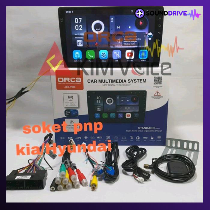 Head unit Android ORCA 9 Inch OEM KIA Picanto 2008 up Voice Commad - Image 2