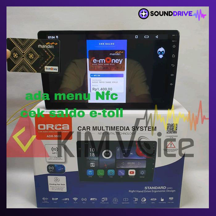 Head unit Android ORCA 9 Inch OEM KIA Picanto 2008 up Voice Commad - Image 3