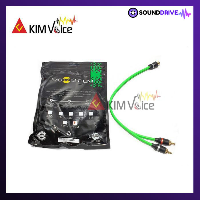 Kabel RCA Cabang Momentum GF Kwalitas Super 1Cew 2Cow 1Cow 2Cew - 1 Cew 2 Cow - Image 2