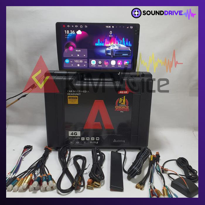 Head Unit Android Audioteq AQ-A9 9 inch RAM 8GB/256GB - 9 inch - Image 2