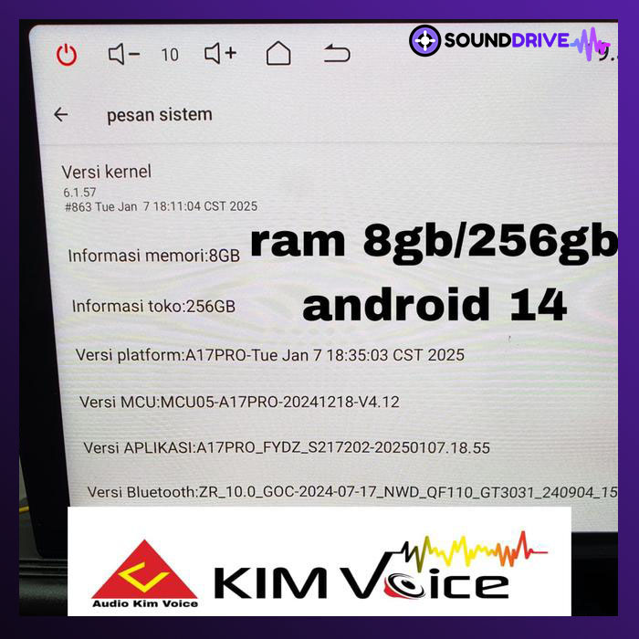 Head Unit Android Audioteq AQ-A9 9 inch RAM 8GB/256GB - 9 inch - Image 5