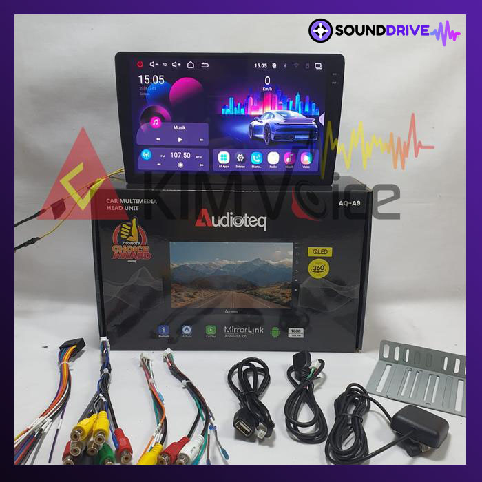 Head Unit Android Audiotech AQ-A9 9 inch - Head unit - Image 3