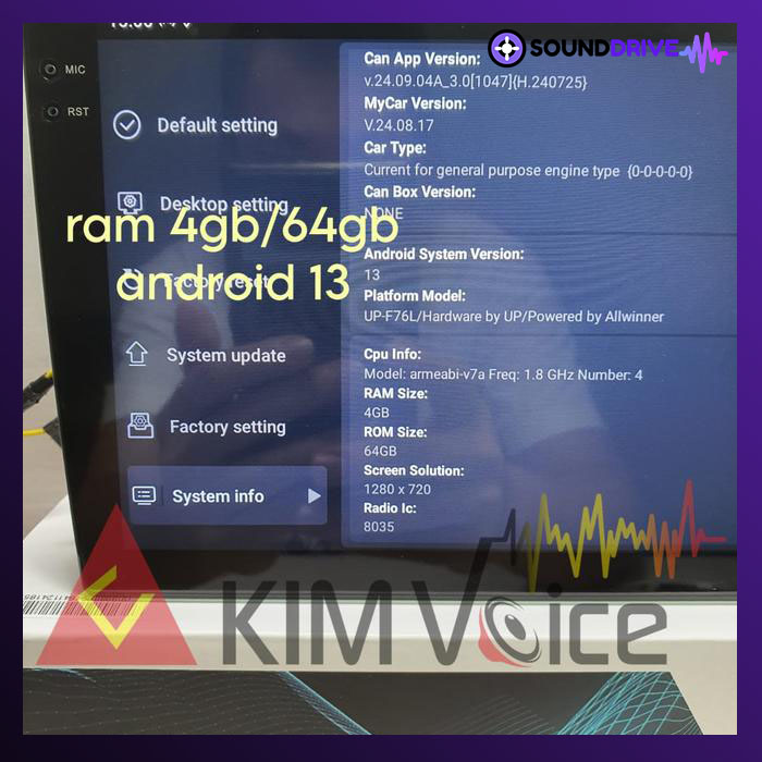 Head unit Android ORCA Eco Lite Plus ADR-9988 9/10 inch 4/64GB Android 13 - 9 INCH - Image 5