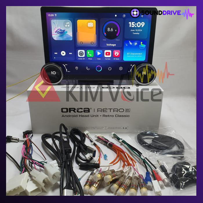 Head Unit Android ORCA RETRO Series ADR-9510 2K QLED 6/256 GB - Image 2