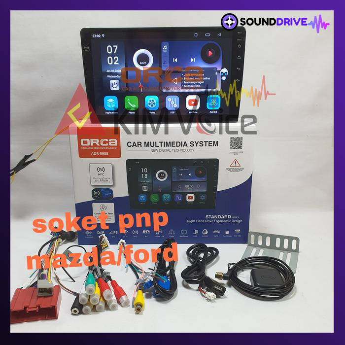 Head Unit Android Orca New Standar 9 inch OEM Mazda 2 Sky Active Mazda CX3 2014 Up Plug & Play + Canbus - Image 2