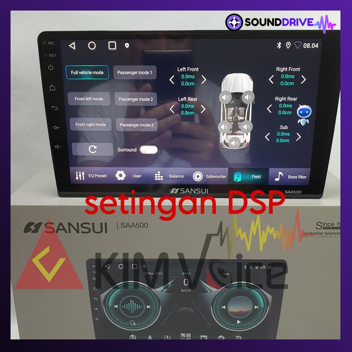 Head unit Android Sansui SAA500 OEM Honda Jazz - Image 3
