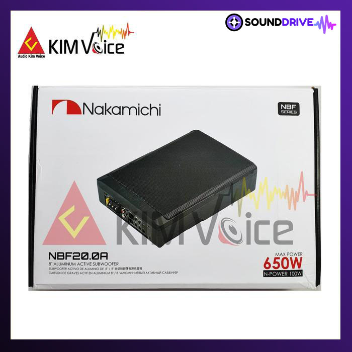 Subwoofer Kolong Aktif Nakamichi NBF 20.0A 8inch Active Bass Mobil