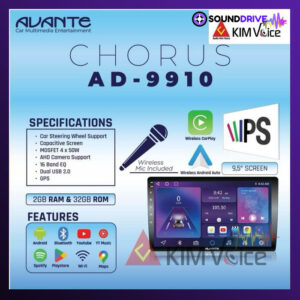 Head unit Android Avante by Pioneer AD-9910 9in with Mic Karaoke Mobil