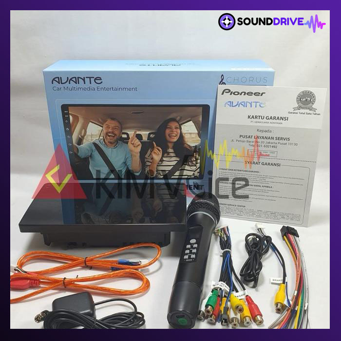 Head unit Android Avante by Pioneer AD-9910 9in with Mic Karaoke Mobil - Image 2