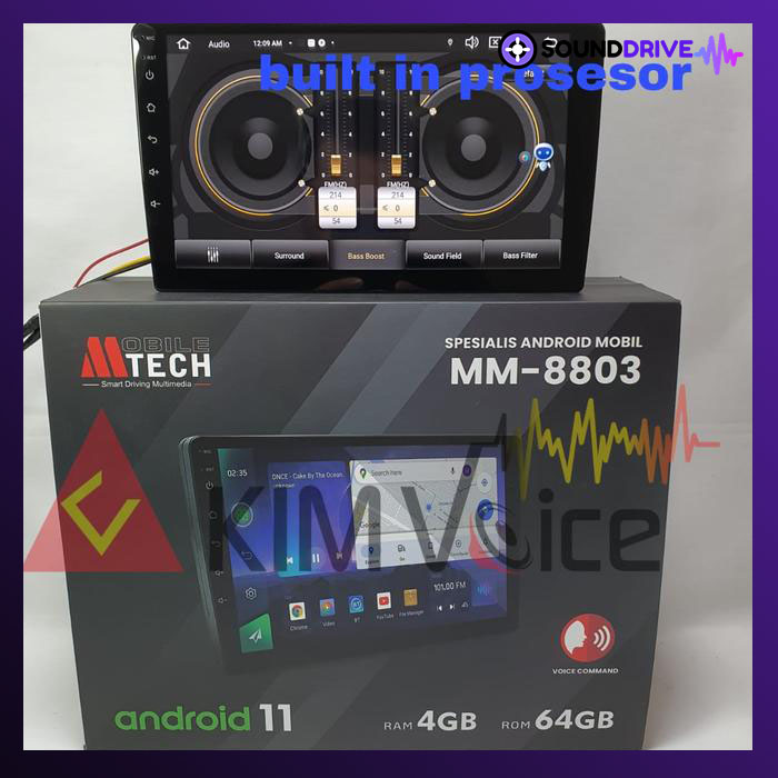 Head Unit Android Mtech MM-8803 BBE Pro RAM 4/64GB built in prosesor - 9 inch - Image 3