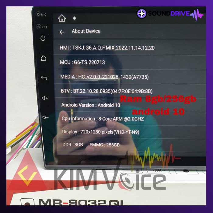 Head unit Android Mirai X-Series MR-9032 QL MR-1032 QL - 9 inch - Image 5