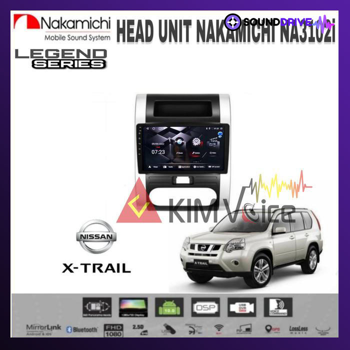 Head Unit Android Nakamichi 10 inch OEM Xtrail 2007-2014 soket pnp - RAM 4/64GB