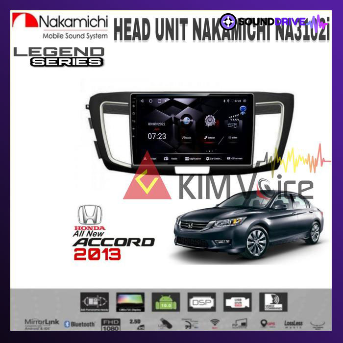 Head Unit Android Nakamichi 10 inch OEM Accord 2013 Up soket pnp - RAM 4/64GB