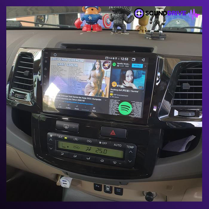 Head Unit Android Nakamichi 9 inch OEM Fortuner 2004-2014 soket pnp - RAM 4/64GB - Image 5