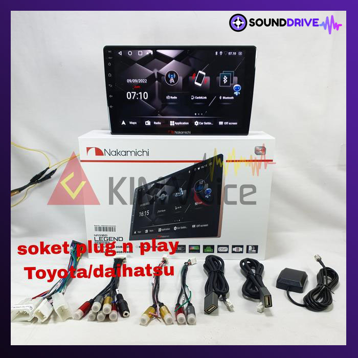 Head Unit Android Nakamichi 9 inch OEM Calya/Sigra 2016 up Soket pnp - RAM 4/64GB - Image 2