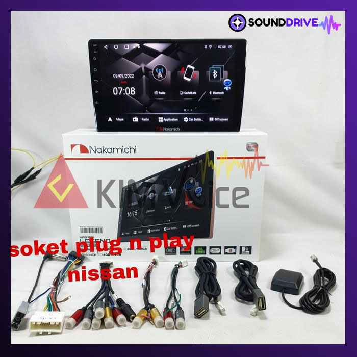 Head Unit Android Nakamichi 9 inch OEM Datsun GO Soket pnp - RAM 4/64GB - Image 2