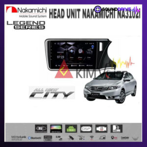 Head Unit Android Nakamichi 10 inch OEM Honda City 2015 up Soket pnp - RAM 4/64GB