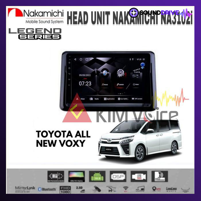 Head Unit Android Nakamichi 10 inch OEM Voxy Soket pnp - RAM 4/64GB