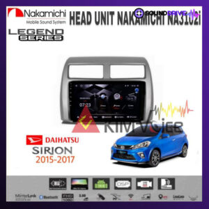 Head Unit Android Nakamichi 10 inch OEM Sirion 2015-2017 Soket pnp - Hitam, RAM 4/64GB