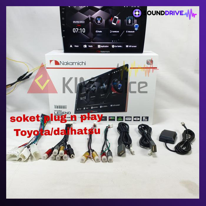 Head Unit Android Nakamichi 9 inch OEM Toyota Yaris 2018 Up soket PNP - RAM 4/64GB - Image 2