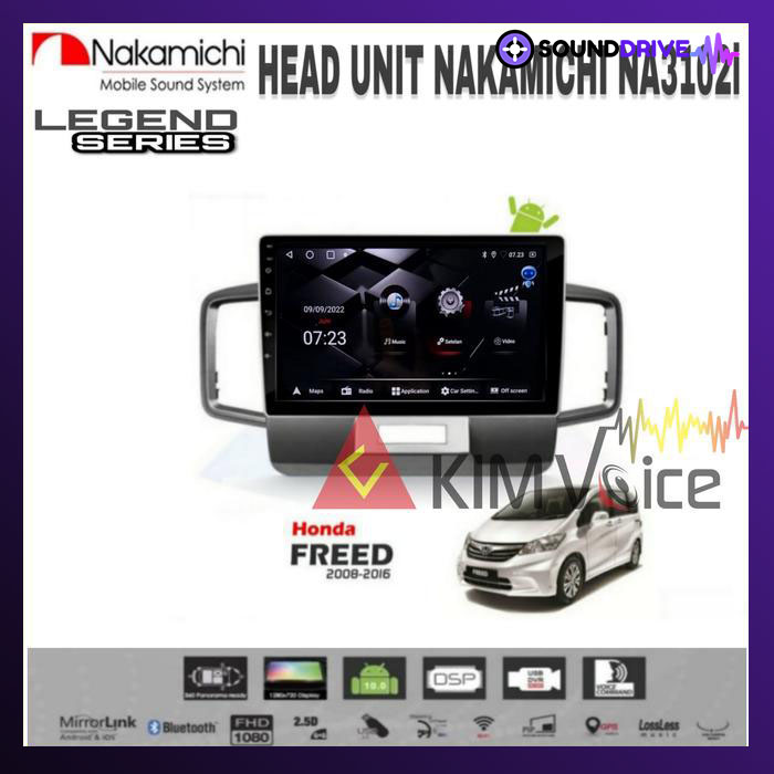 Head Unit Android Nakamichi OEM Honda Freed 10 inch soket pnp - Hazard Bawah, RAM 4/64GB - Image 2