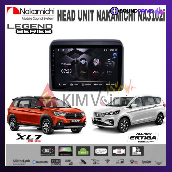 Head Unit Android Nakamichi 9/10 inch OEM New Ertiga/Suzuki XL7 - 9 inch, RAM 4/64GB