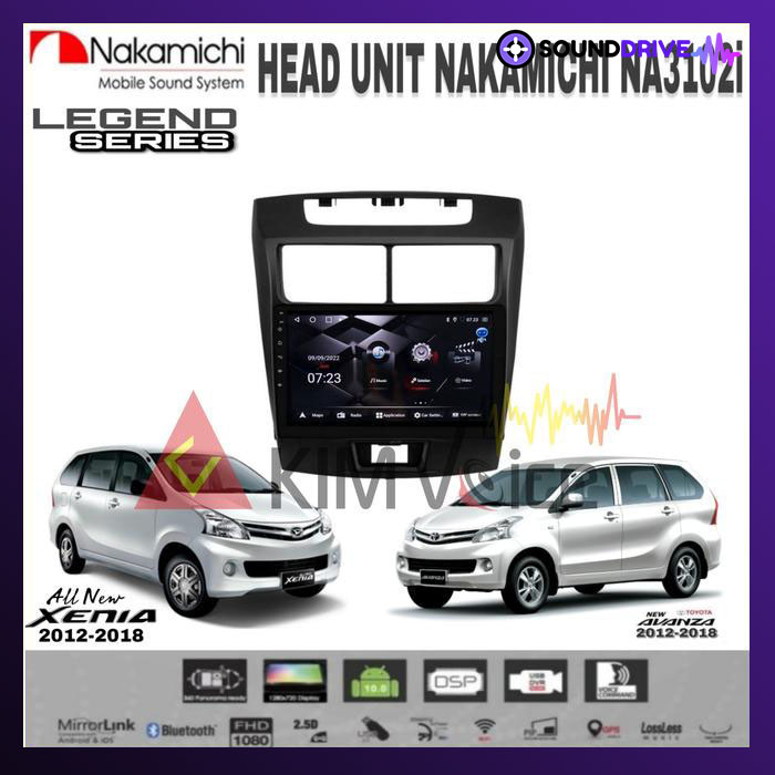 Head Unit Android Nakamichi 9 inch OEM New Avanza/Xenia 2012-2018 PNP - RAM 4/64GB