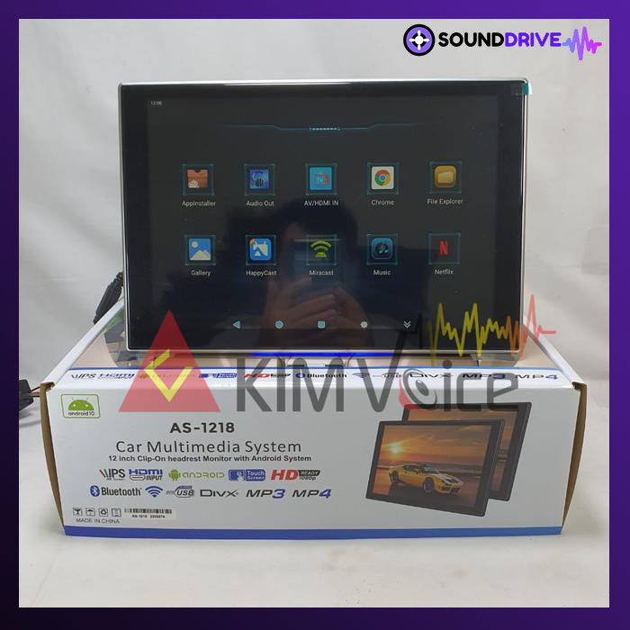 Headrest Android clip on ASUKA AS-1218 12.1 inch - Image 2