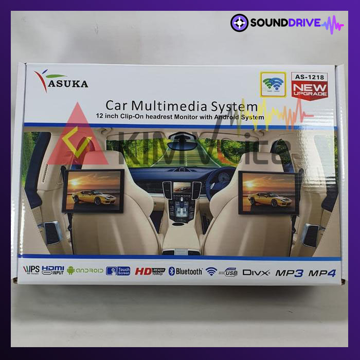 Headrest Android clip on ASUKA AS-1218 12.1 inch - Image 4