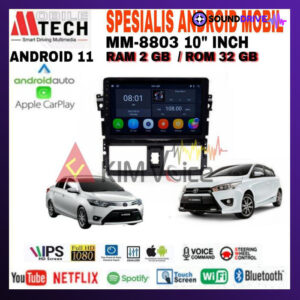 Head Unit Android Mtech 10 inch OEM New Yaris Vios 2014-2017