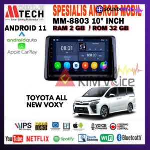 Head unit Android Mtech MM-8803 10 Inch OEM Toyota Voxy Voice Command