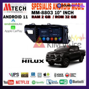 Head Unit Android Mtech MM-8803 10 Inch OEM Hilux 2016 up