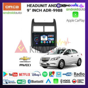 Head Unit Android Orca 9 inch OEM Chevrolet Aveo Soket pnp - Paket Frame