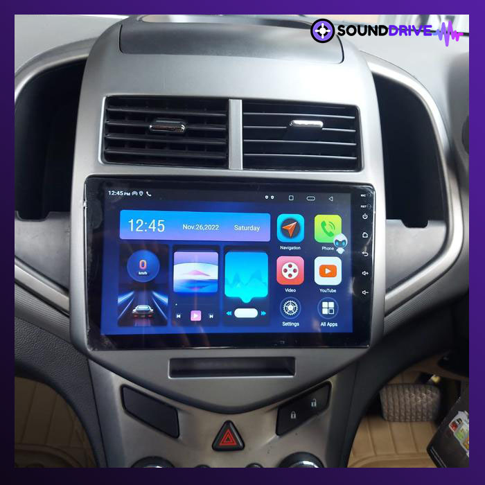 Frame Head Unit Android 9 inch for Chevrolet Aveo - Image 4