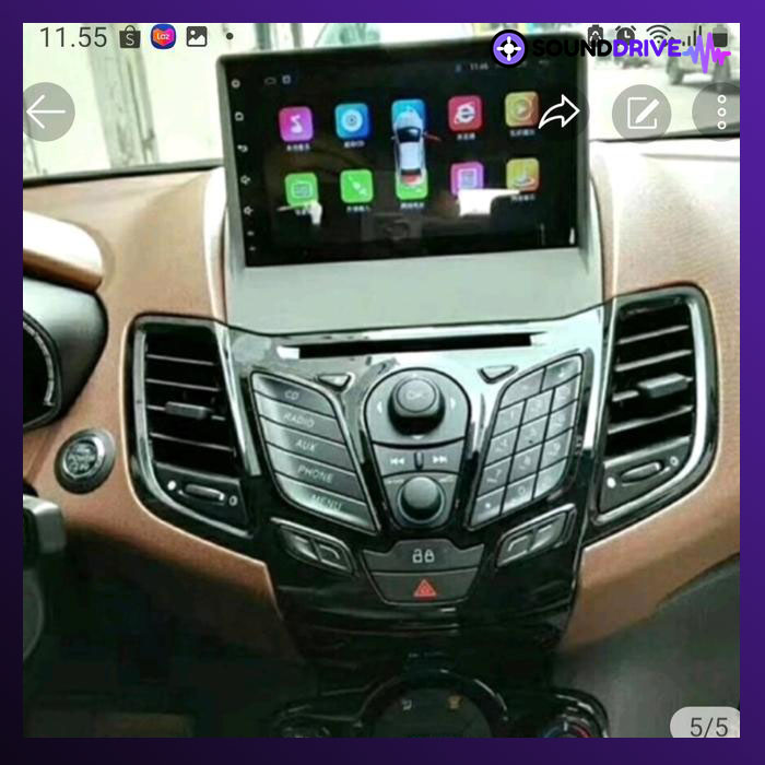 Head Unit Android Intersys 9 inch OEM Ford Fiesta + Soket + Canbus - Image 5