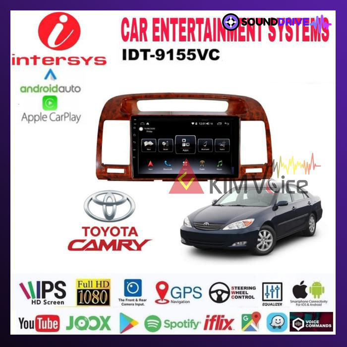 Head unit Android Intersys 9 Inch OEM CAMRY 2002-2005 Voice Command - Cream - Image 2
