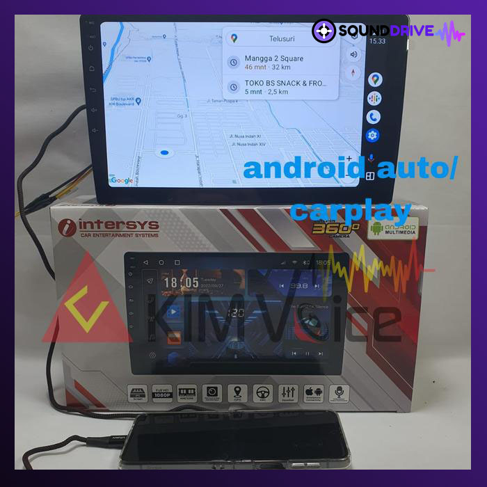 Head unit Android Intersys 9 Inch OEM CAMRY 2002-2005 Voice Command - Cream - Image 4