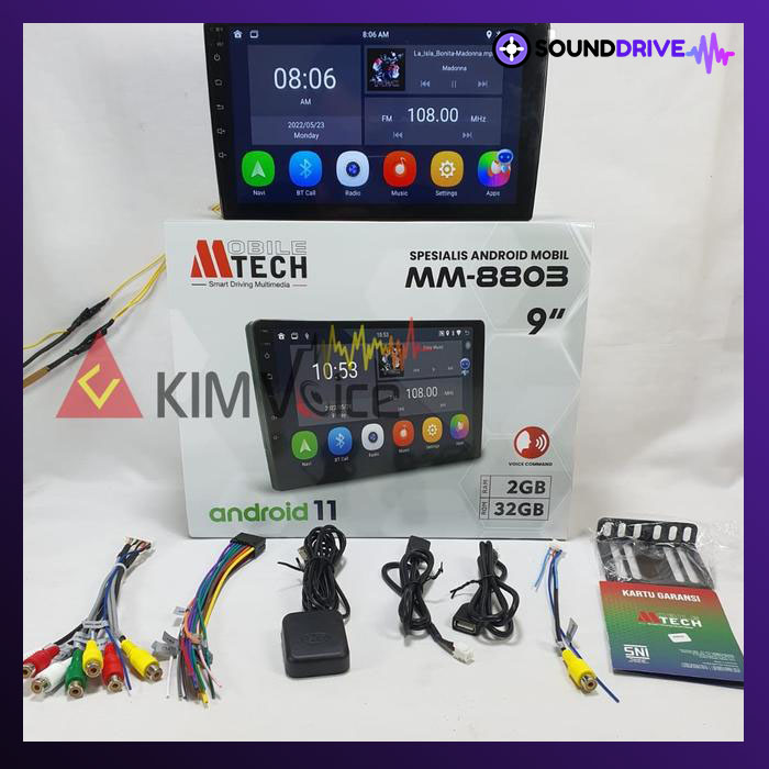 Head Unit Android Mtech BBE MM-8803 9 inch Voice Command IPS Carplay - Image 2