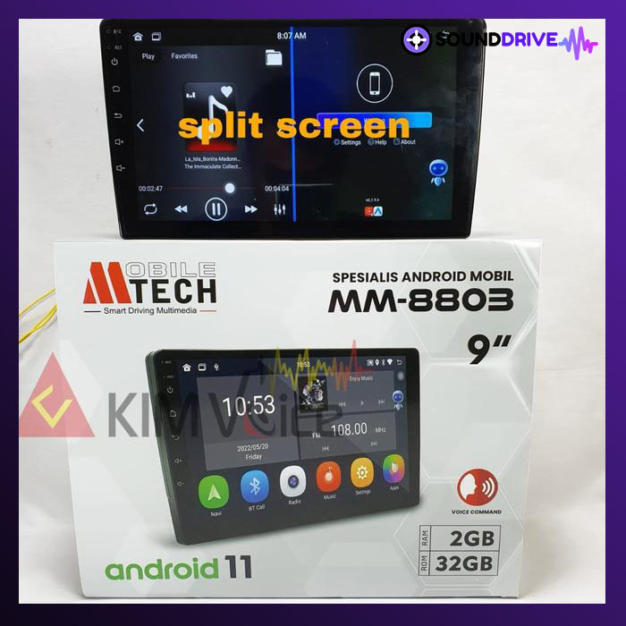 Head Unit Android Mtech BBE MM-8803 9 inch Voice Command IPS Carplay - Image 4