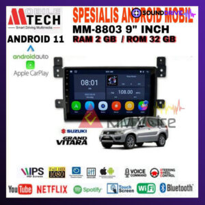 Head Unit Android Mtech 9 inch OEM Suzuki Grand Vitara Lama Soket PNP - 4/64GB