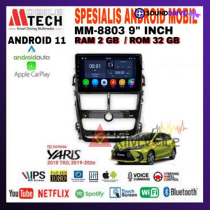 Head Unit Android Mtech 9 inch OEM Toyota Yaris 2018 Up Soket PNP - 2/32GB